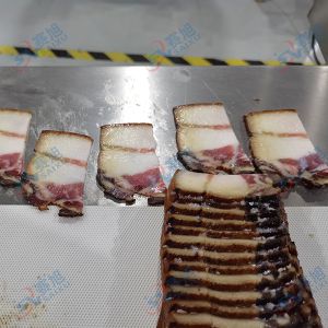 多功能熟肉切片機，切熏肉片厚薄均勻效果贊!